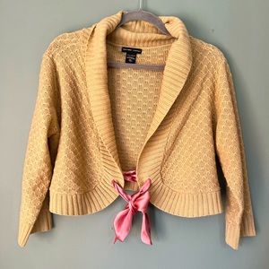 Cropped Tie Sweater